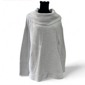 MERONA Light Gray Cowl Neck Sweater XL Exellent Condition